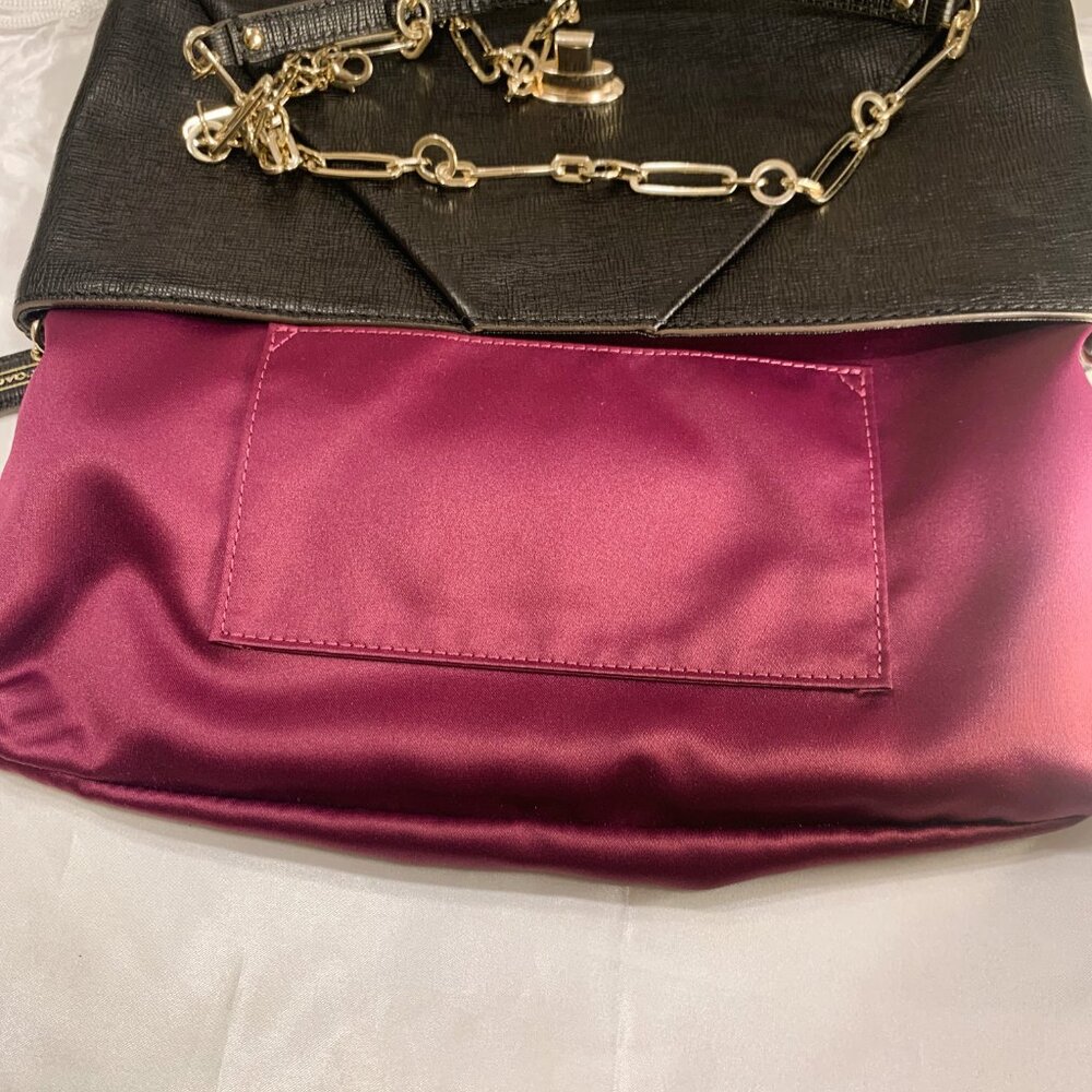 COACH MADISON CLUTCH IN TEXTURED LEATHER LI BLACK F25240 - Picture 12 of 16